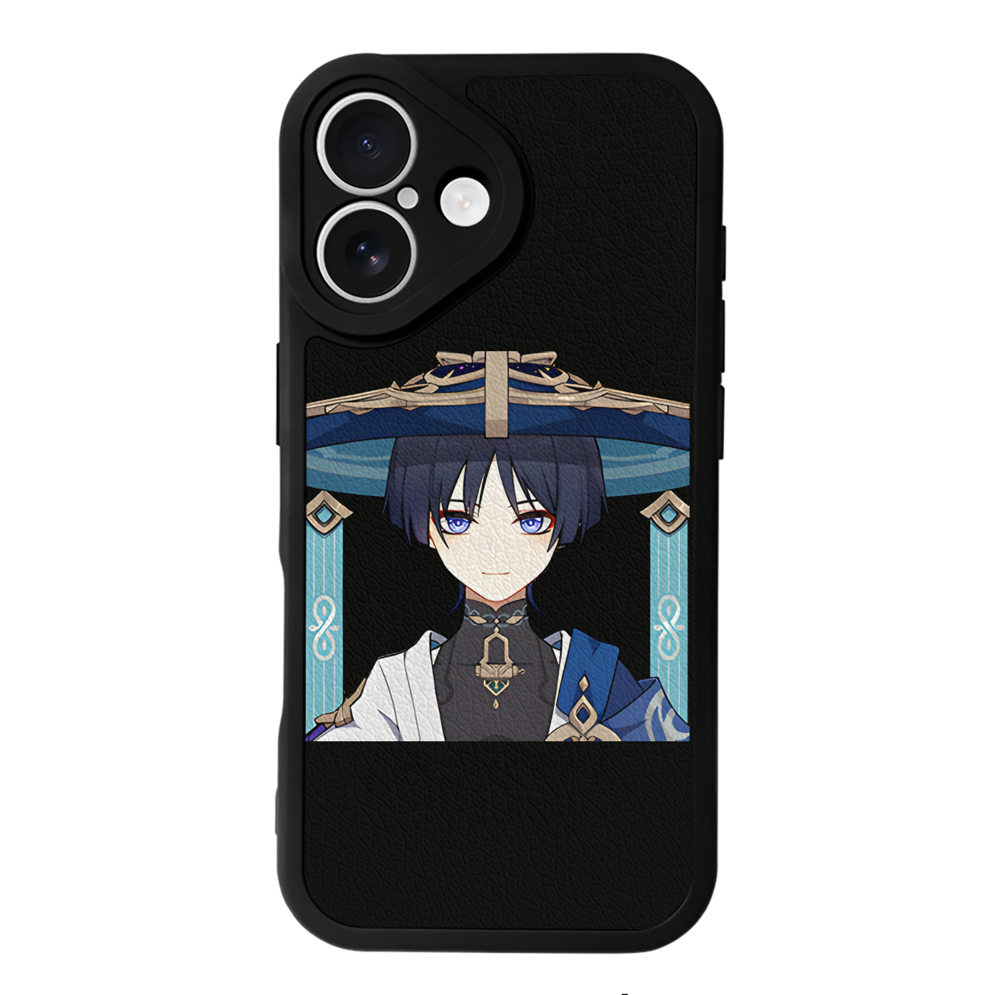 げんし神 さんペい genshin Sanpei 【iPhone 16シリーズ対応】シリコンスマホケース（レザー調） 材質：シリコン
